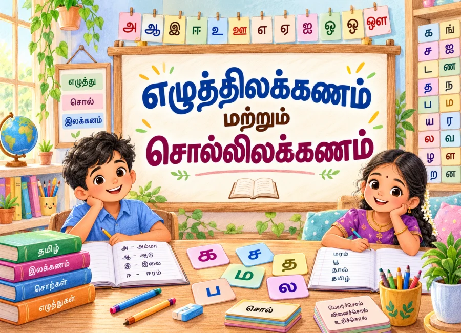 6ஆம் வகுப்பு எழுத்திலக்கணம் மற்றும் சொல்லிலக்கணம்